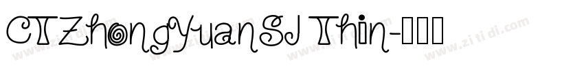 CTZhongYuanSJ Thin字体转换
